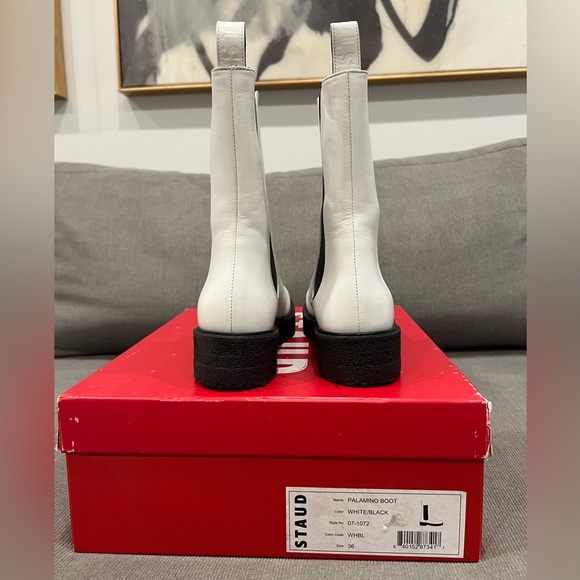 Staud Palamino Boot in White - Picture 3 of 6